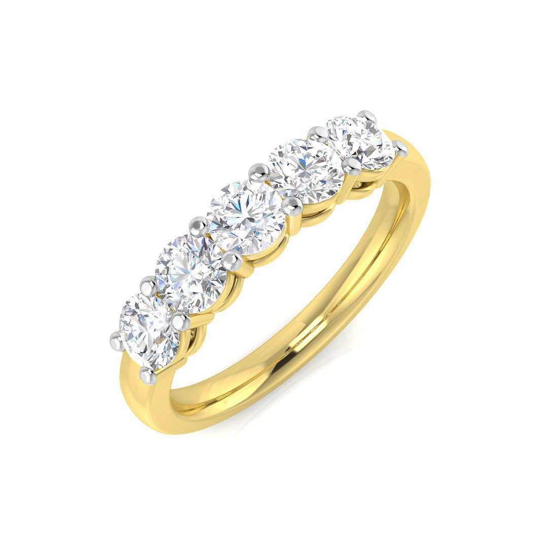 9ct Yellow Gold 1.21ct Laboratory Grown CVD Ring