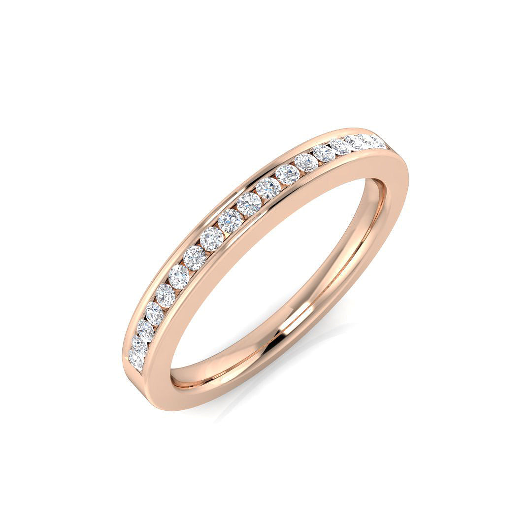 18ct Rose Gold 0.14ct G SI1 Diamond Ring