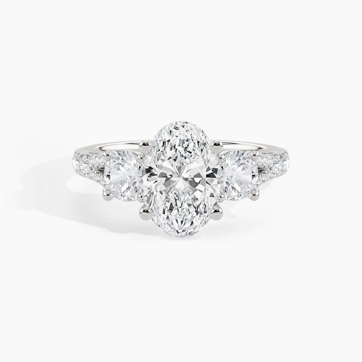White Gold, Oval, down view