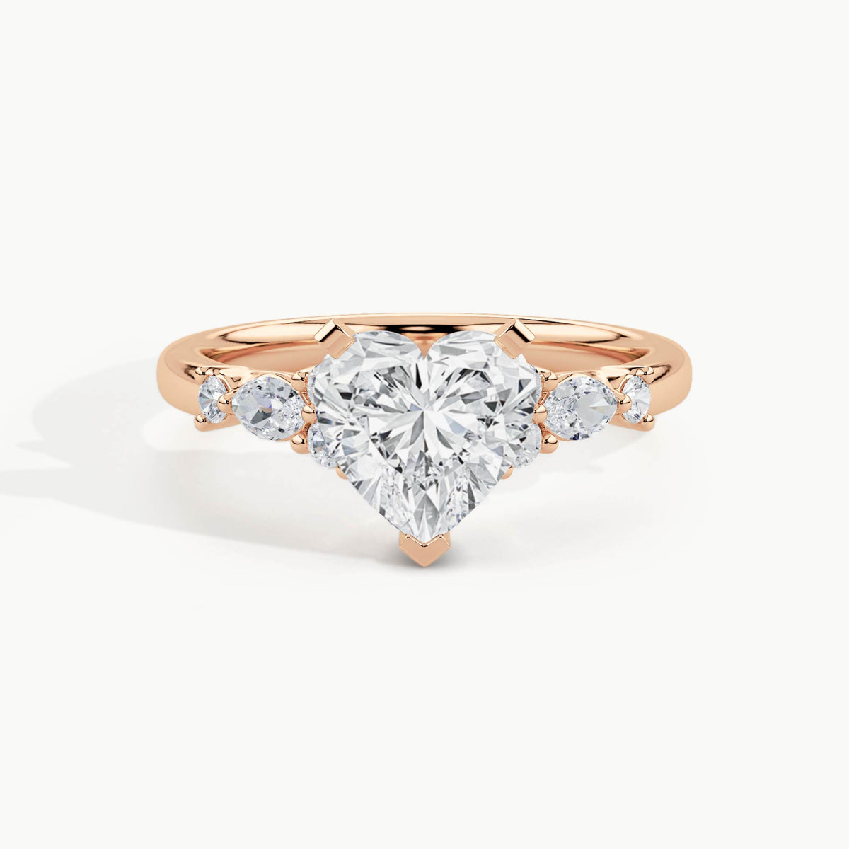 Rose Gold, Heart, down view
