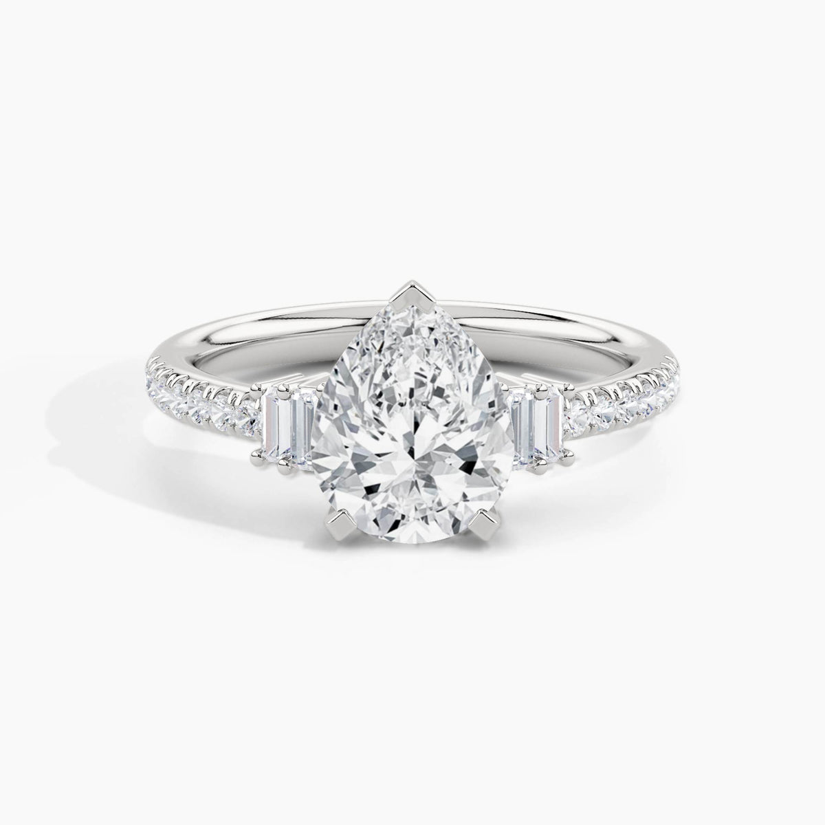 950 Platinum, Pear, down view