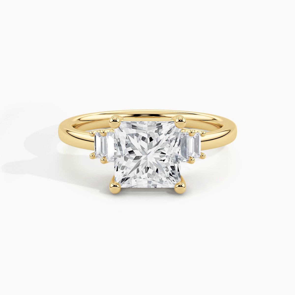 Yellow Gold, Princess, down view