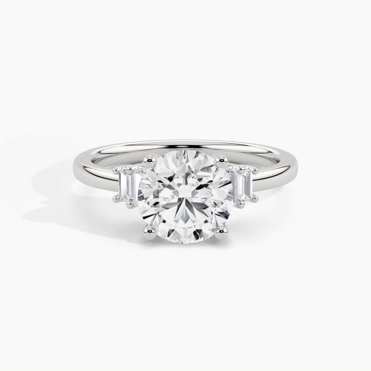 White Gold, Round, down view