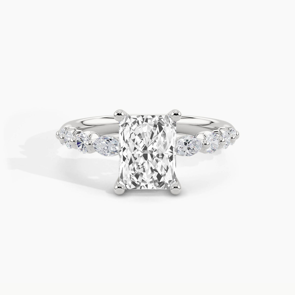 950 Platinum, Radiant, down view