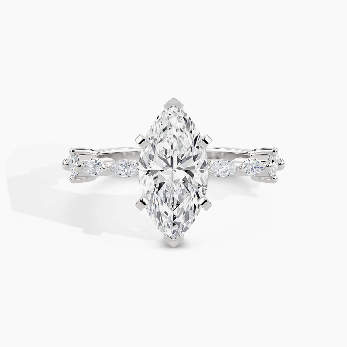950 Platinum, Marquise, down view