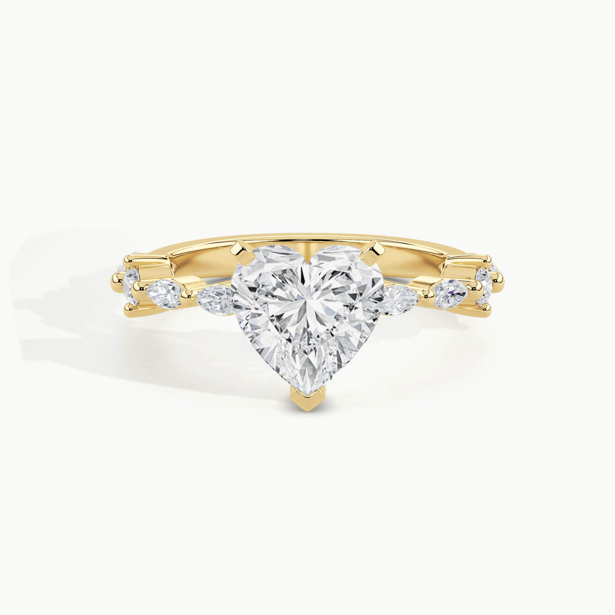 Yellow Gold, Heart, down view
