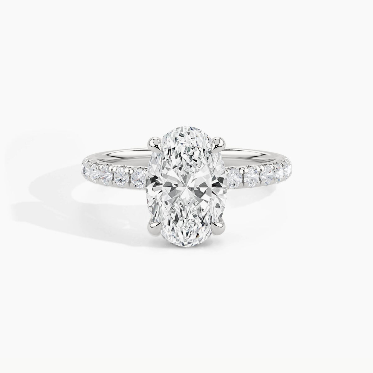 950 Platinum, Oval, down view
