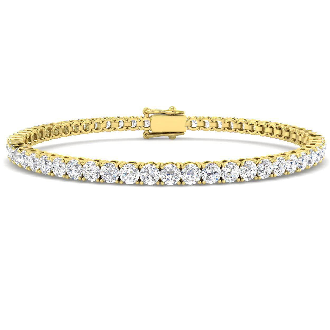 18ct Yellow Gold 5.90ct Laboratory Grown CVD Bracelet