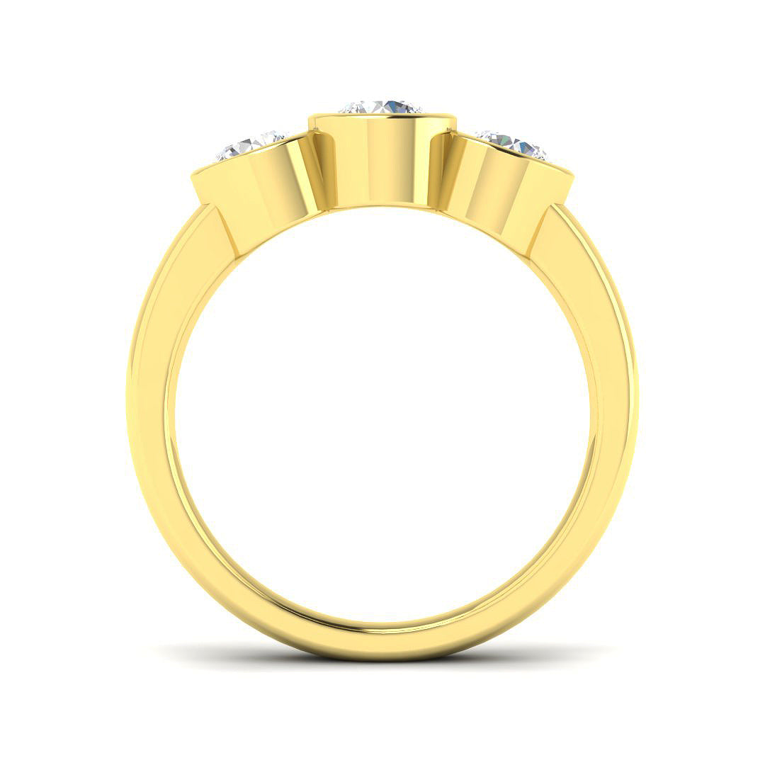 9ct Yellow Gold 1.00ct Laboratory Grown CVD Ring