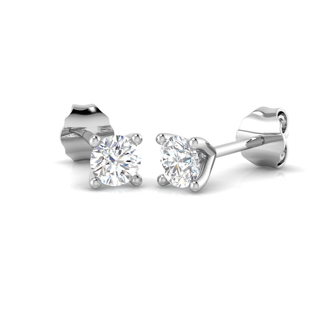 9ct White Gold 0.39ct Laboratory Grown CVD Earrings