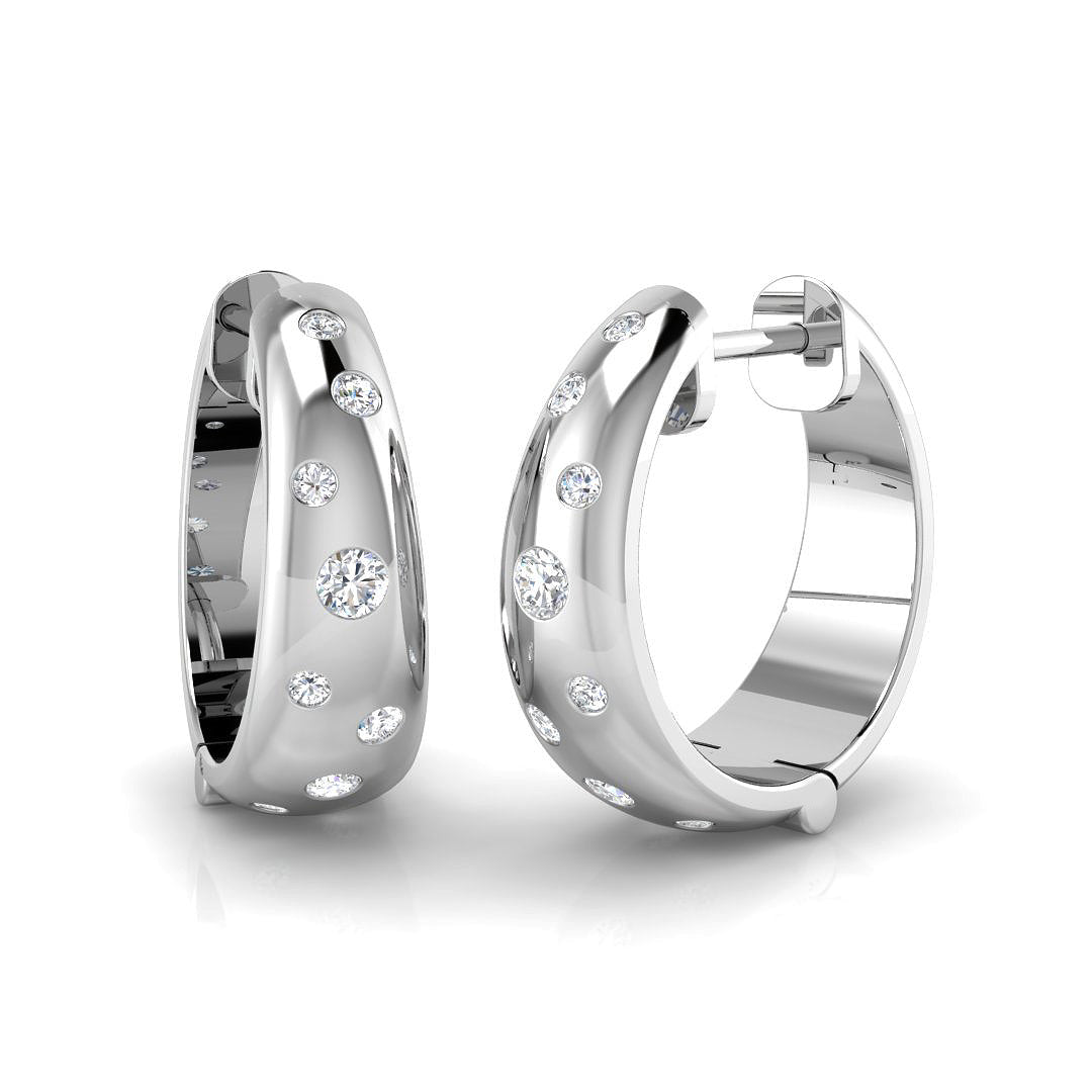 9ct White Gold 0.25ct G SI2 Diamond Earrings