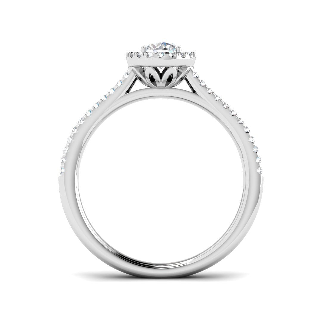 Platinum 0.53ct Laboratory Grown CVD Ring