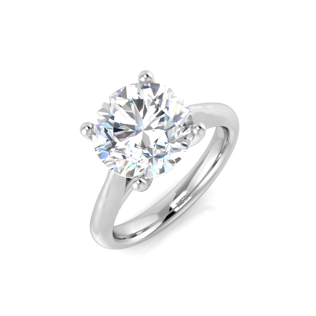 Platinum 3.56ct D I1 Diamond Ring