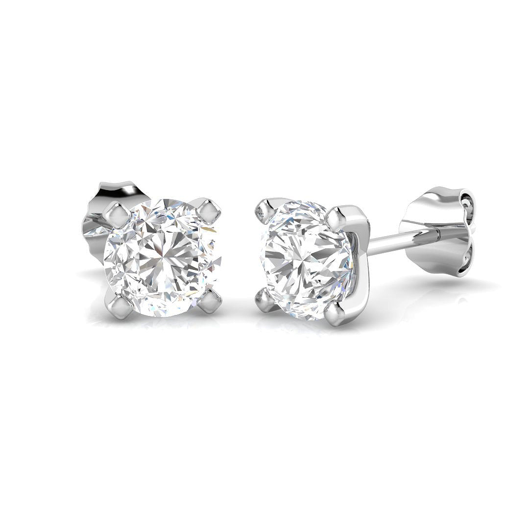 18ct White Gold 1.68ct E I1 Diamond Earrings