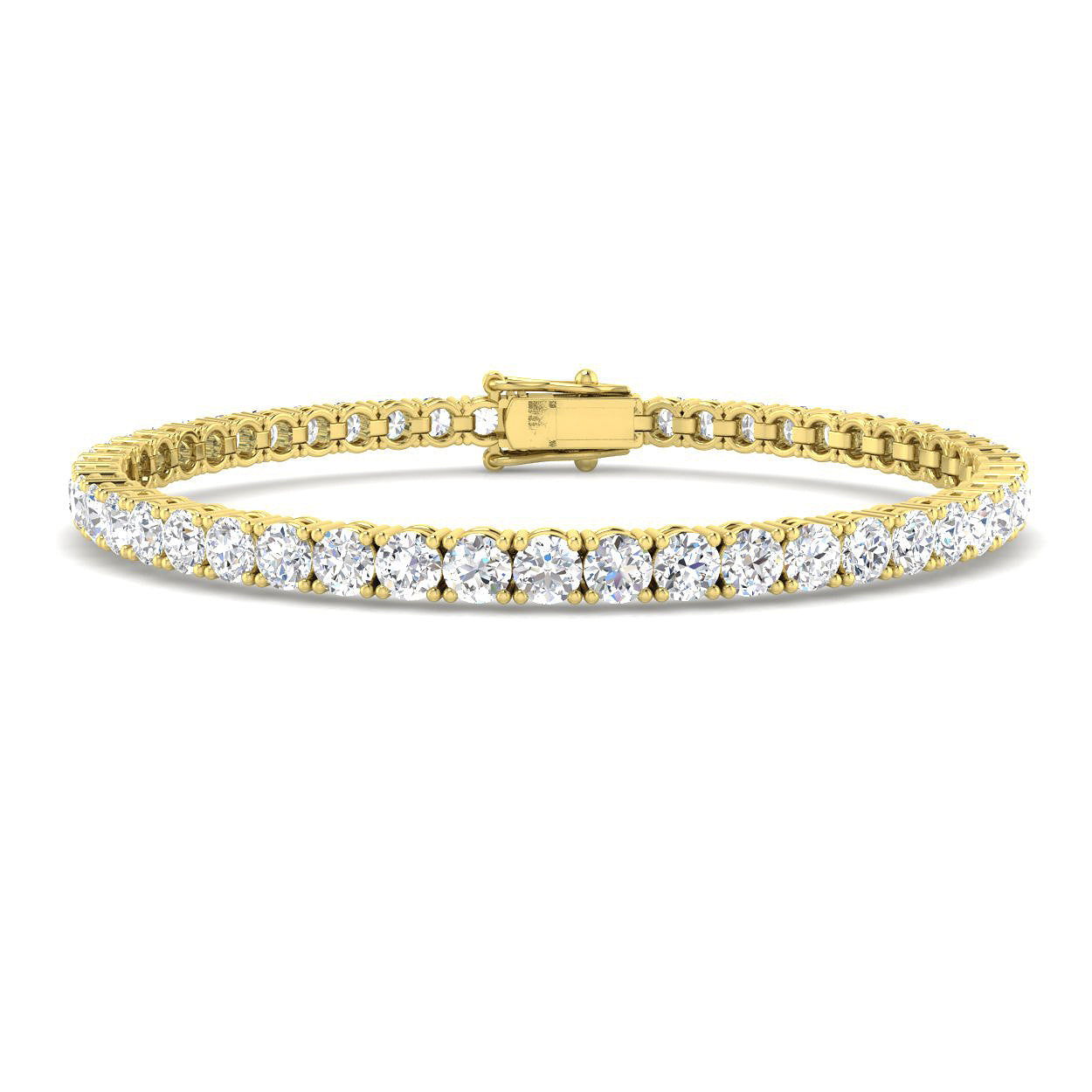 9ct Yellow Gold 8.02ct Laboratory Grown CVD Bracelet