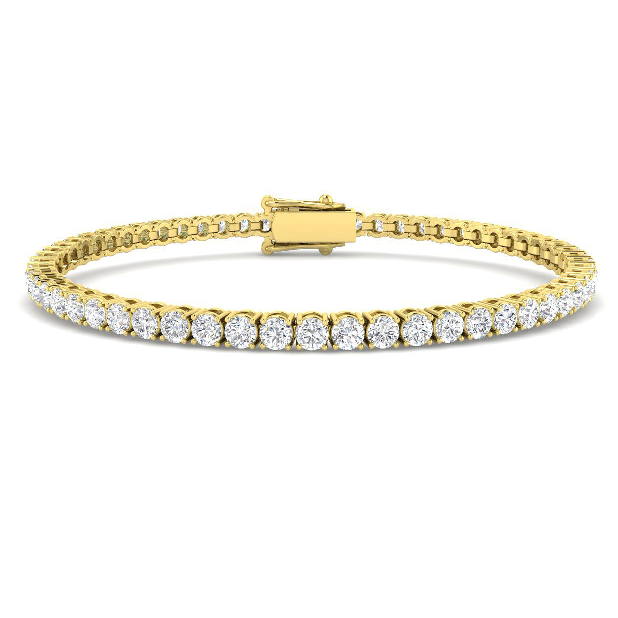 9ct Yellow Gold 5.00ct Laboratory Grown CVD Bracelet