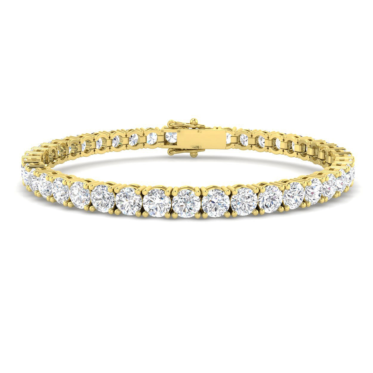 9ct Yellow Gold 12.12ct Laboratory Grown CVD Bracelet