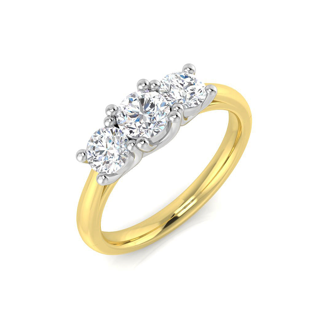 9ct Two-Tone Gold 1.05ct Laboratory Grown CVD Ring