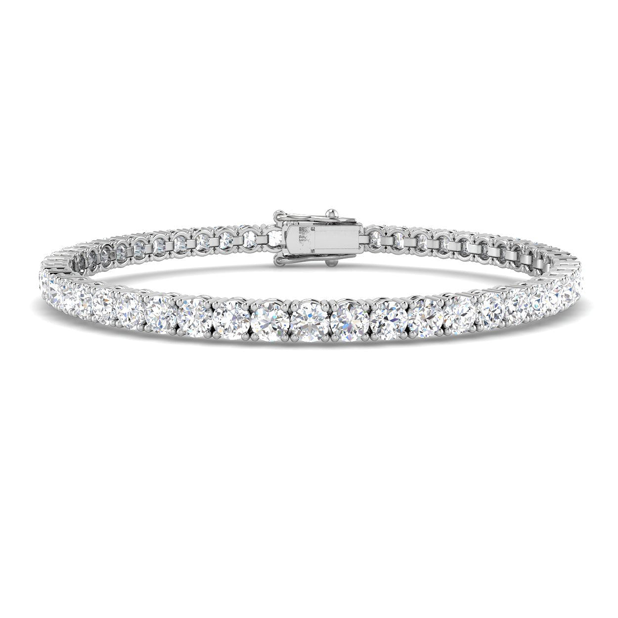 Platinum 8.02ct Laboratory Grown CVD Bracelet