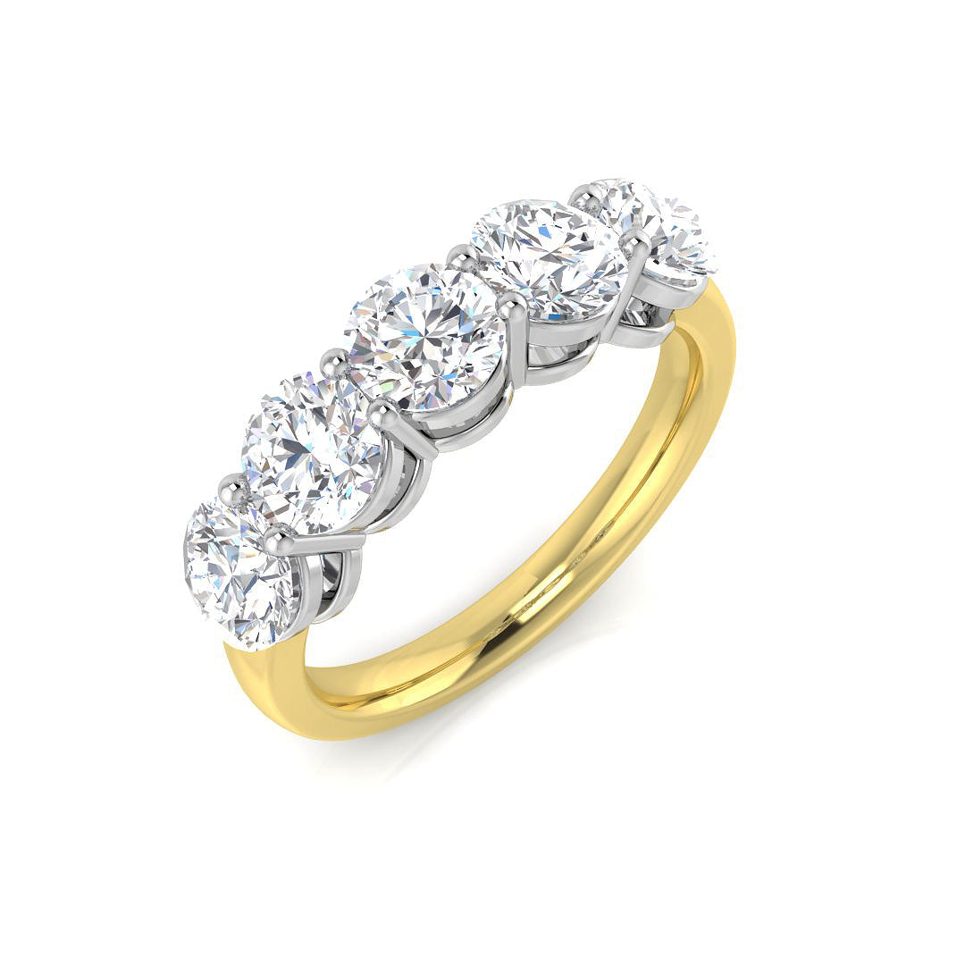 18ct Yellow Gold 2.01ct Laboratory Grown CVD Ring