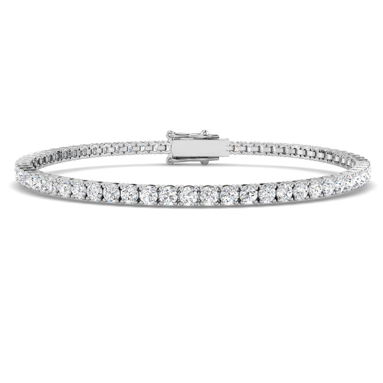 18ct White Gold 4.06ct Laboratory Grown CVD Bracelet