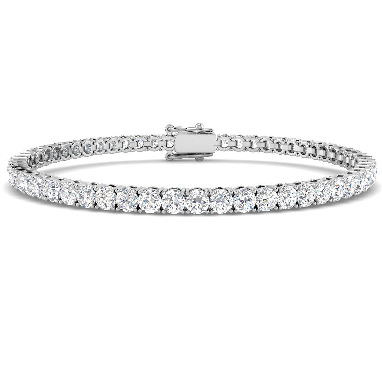 18ct White Gold 5.90ct Laboratory Grown CVD Bracelet