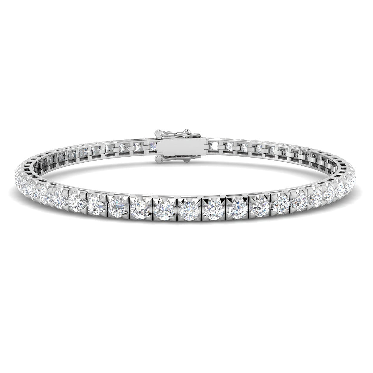 9ct White Gold 3.10ct G I1 Diamond Bracelet
