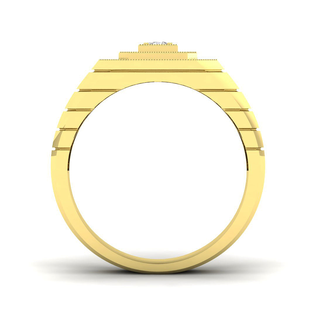 9ct Yellow Gold 0.63ct Laboratory Grown CVD Ring