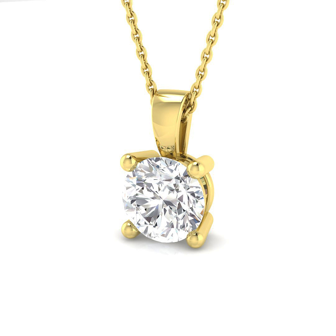 9ct Yellow Gold 1.01ct Laboratory Grown CVD Pendant