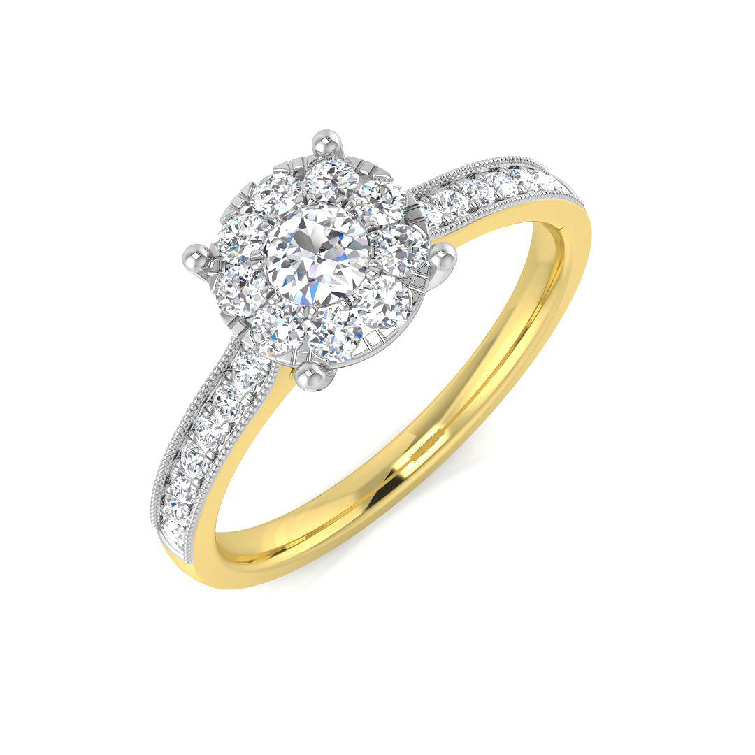 9ct Yellow Gold 0.52ct G I1 Diamond Ring