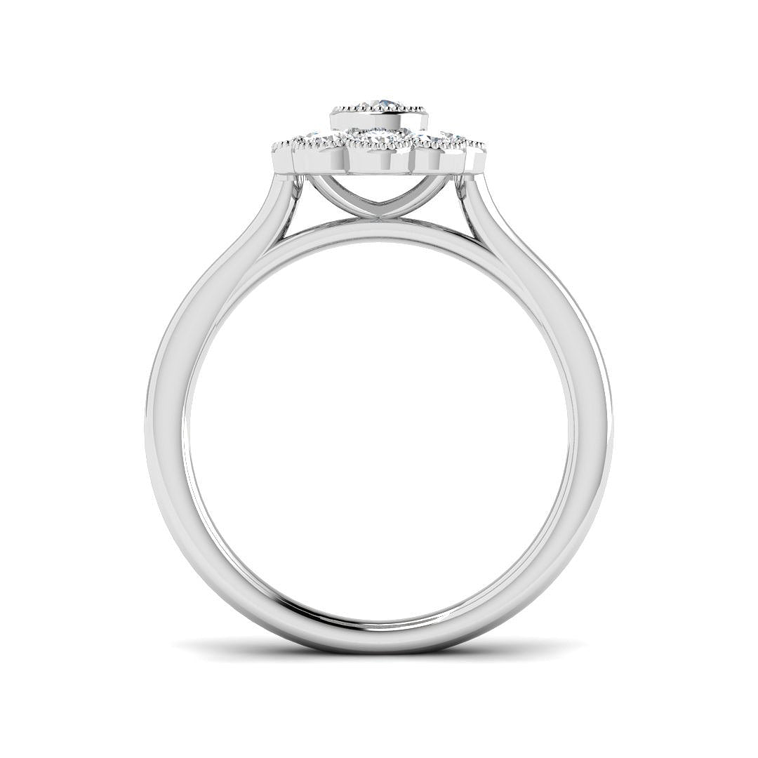 9ct White Gold 0.45ct G I1 Diamond Ring