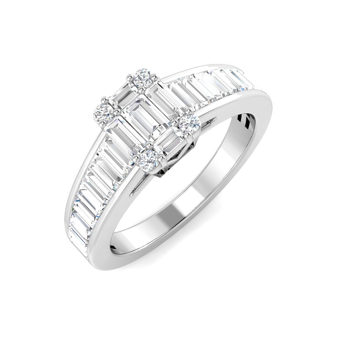 18ct White Gold 0.78ct G SI2 Diamond Ring