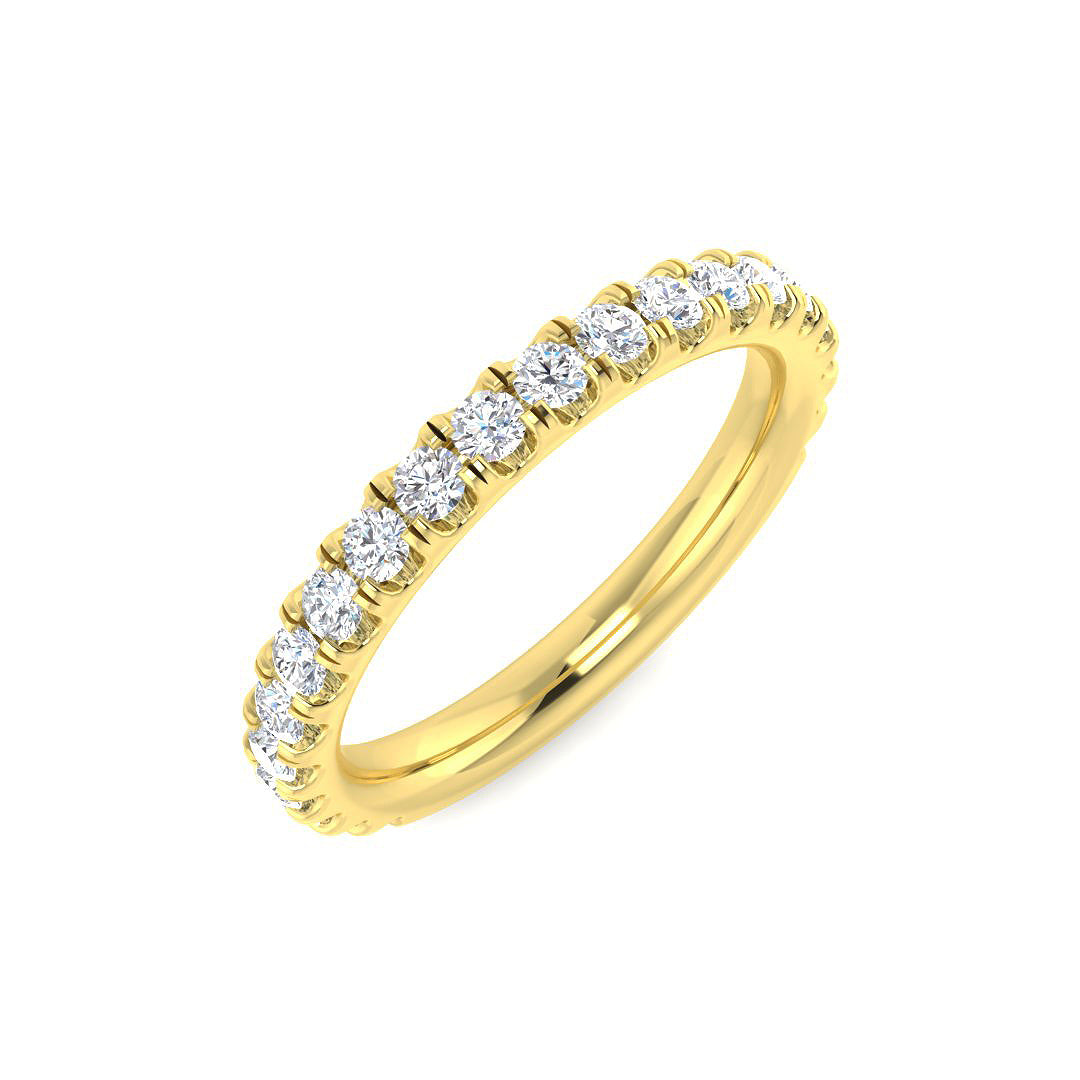 18ct Yellow Gold 1.12ct D VVS2 Laboratory Grown CVD Ring