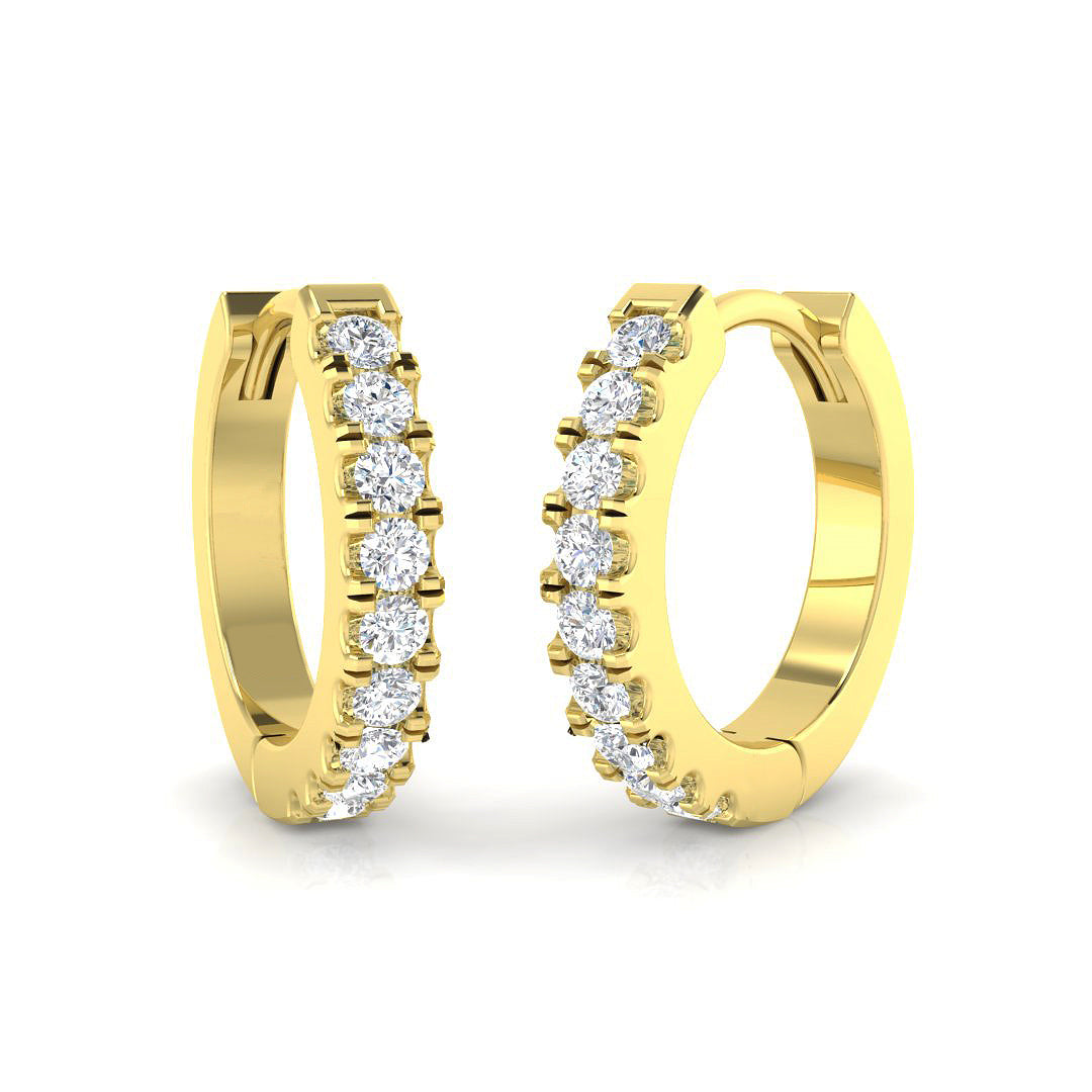 18ct Yellow Gold 0.39ct G SI2 Diamond Earrings