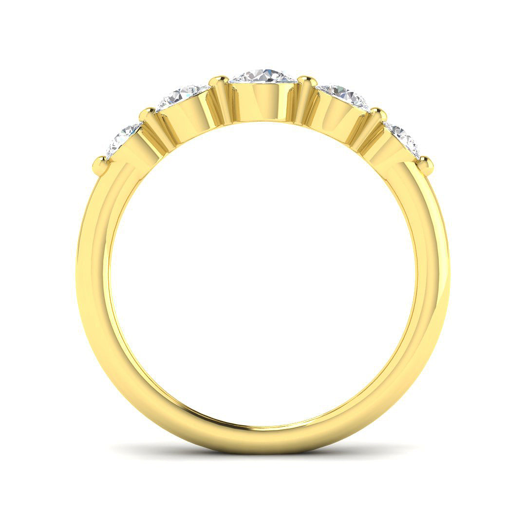 9ct Yellow Gold 0.72ct Laboratory Grown CVD Ring