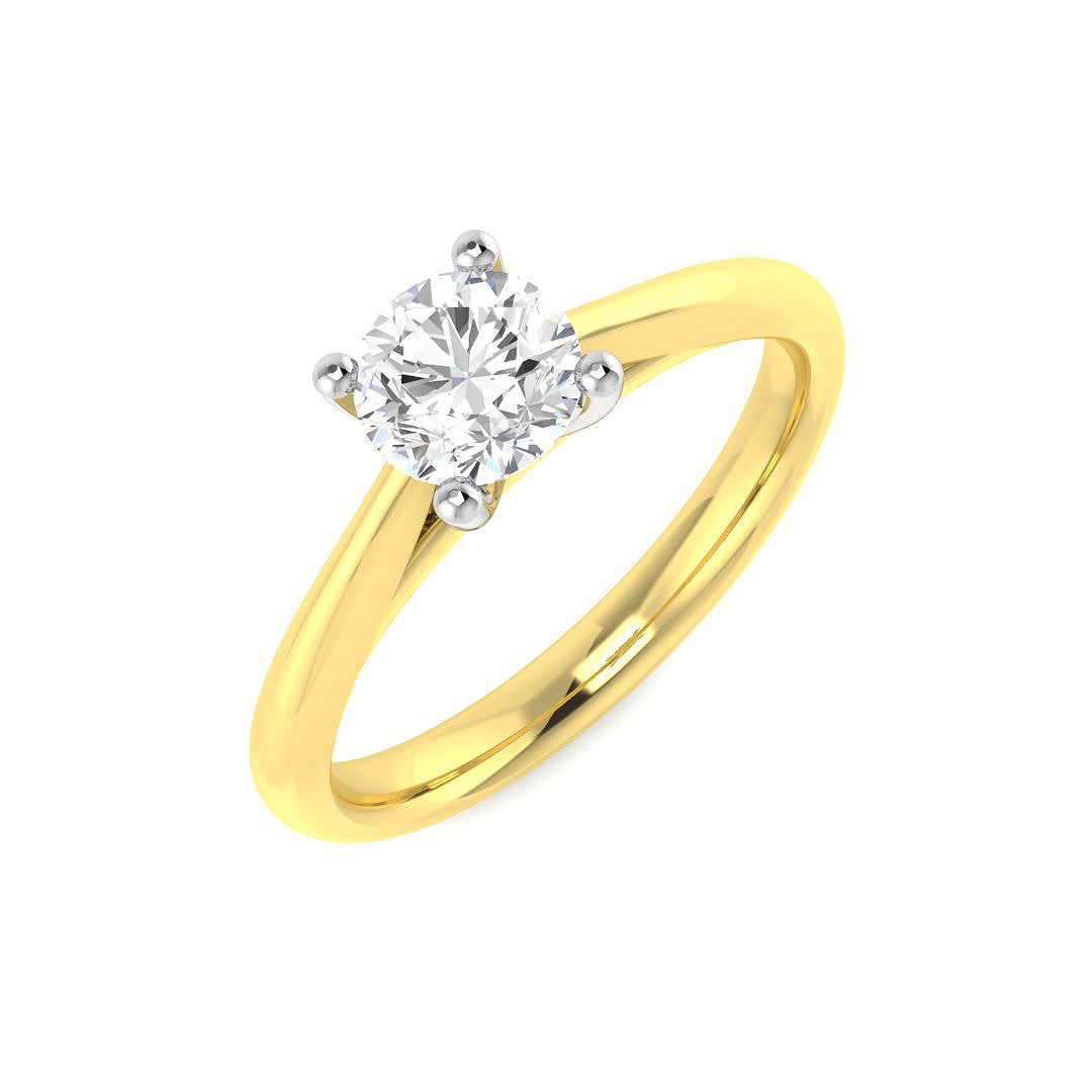 18ct Yellow Gold 0.60ct Laboratory Grown CVD Ring