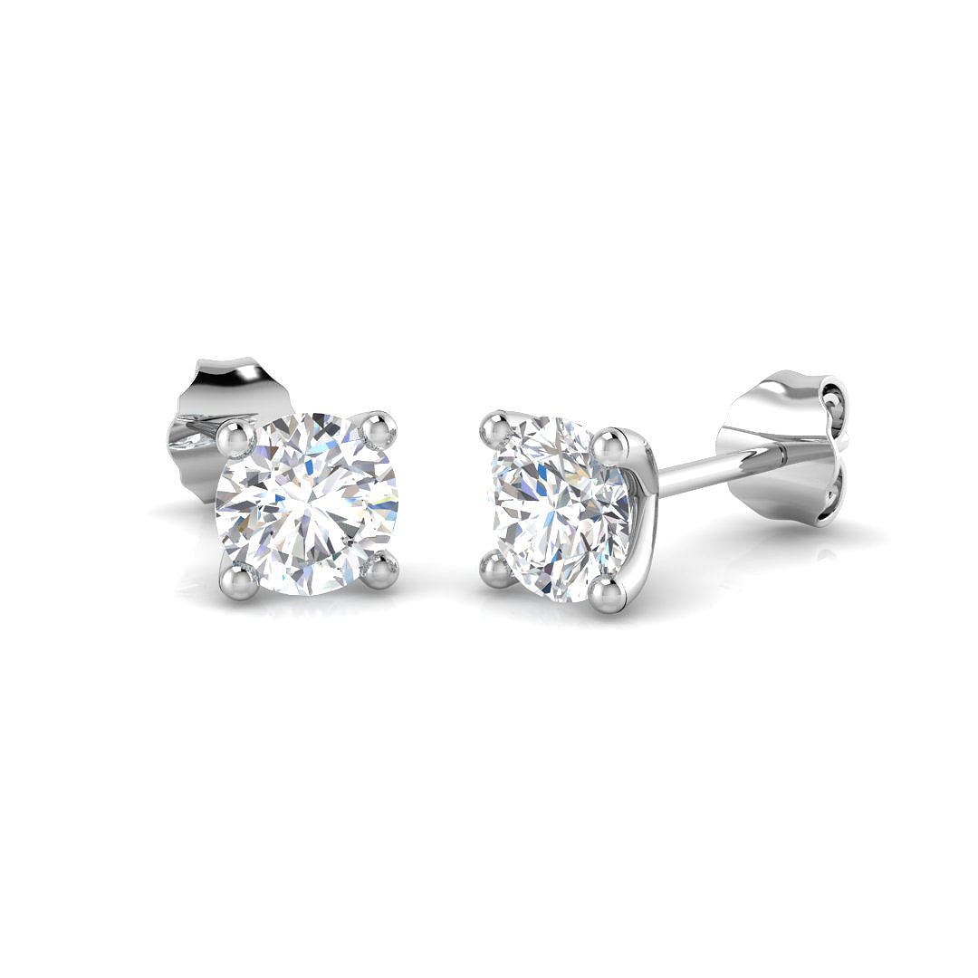 9ct White Gold 1.02ct Laboratory Grown CVD Earrings