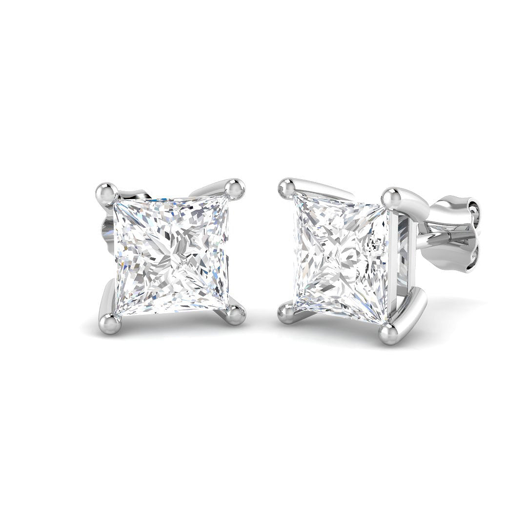 18ct White Gold 4.52ct E SI2 Diamond Earrings