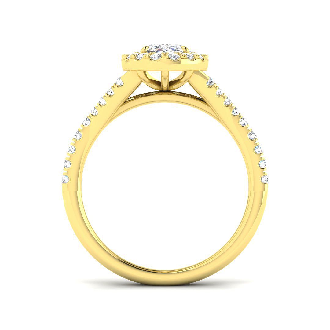 9ct Yellow Gold 1.16ct Laboratory Grown CVD Ring