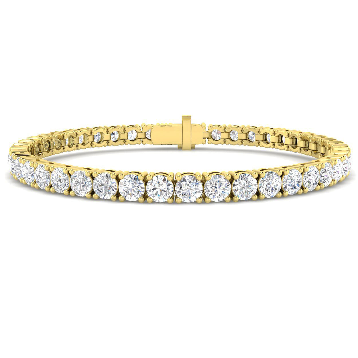 18ct Yellow Gold 10.45ct Laboratory Grown CVD Bracelet