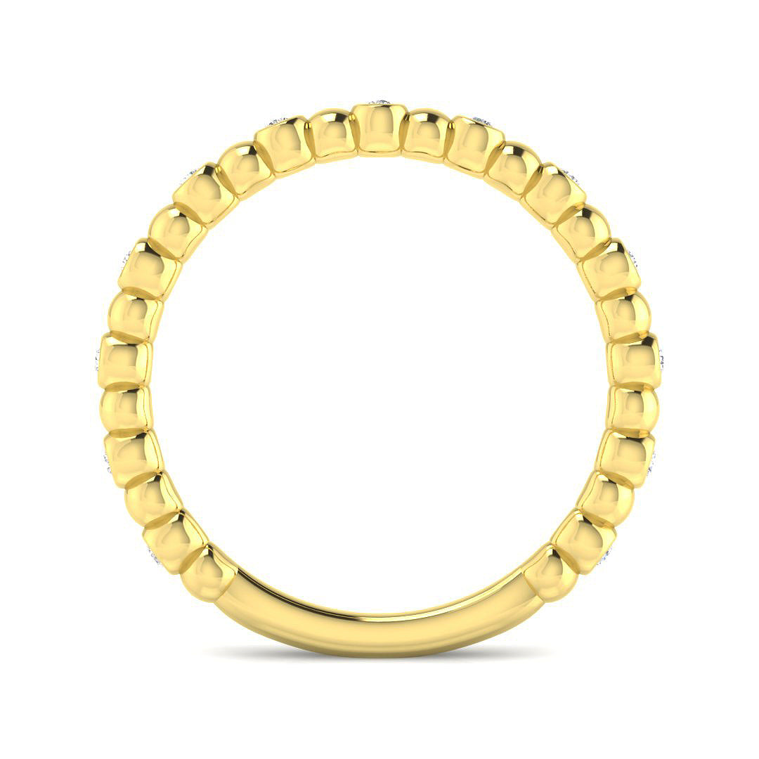 9ct Yellow Gold 0.12ct G SI2 Diamond Ring