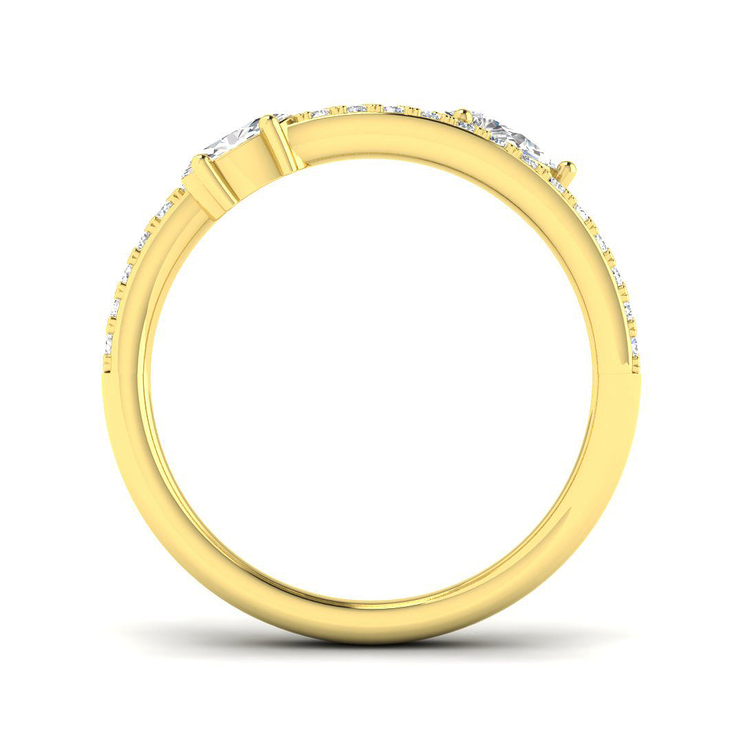 9ct Yellow Gold 0.89ct Diamond Ring