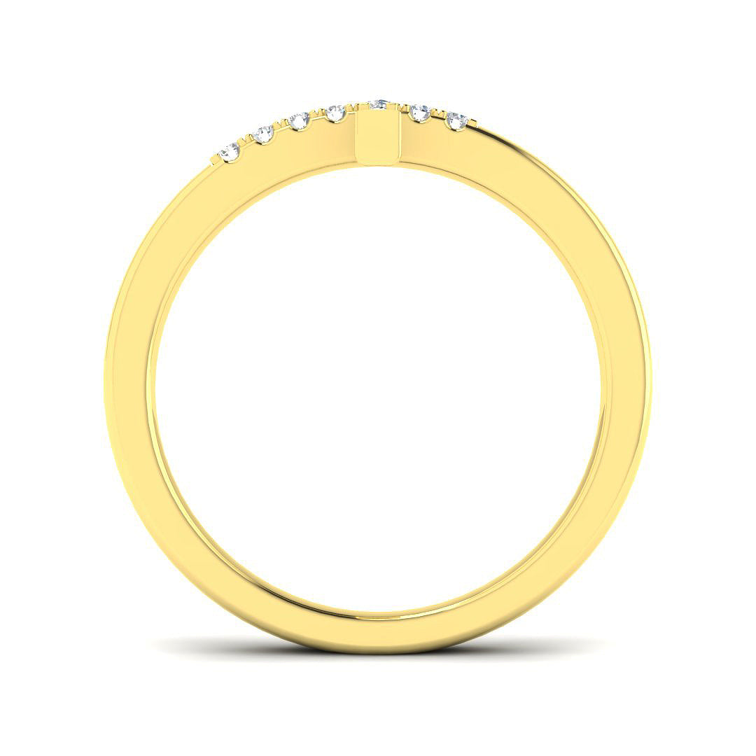 9ct Yellow Gold 0.10ct Laboratory Grown CVD Ring