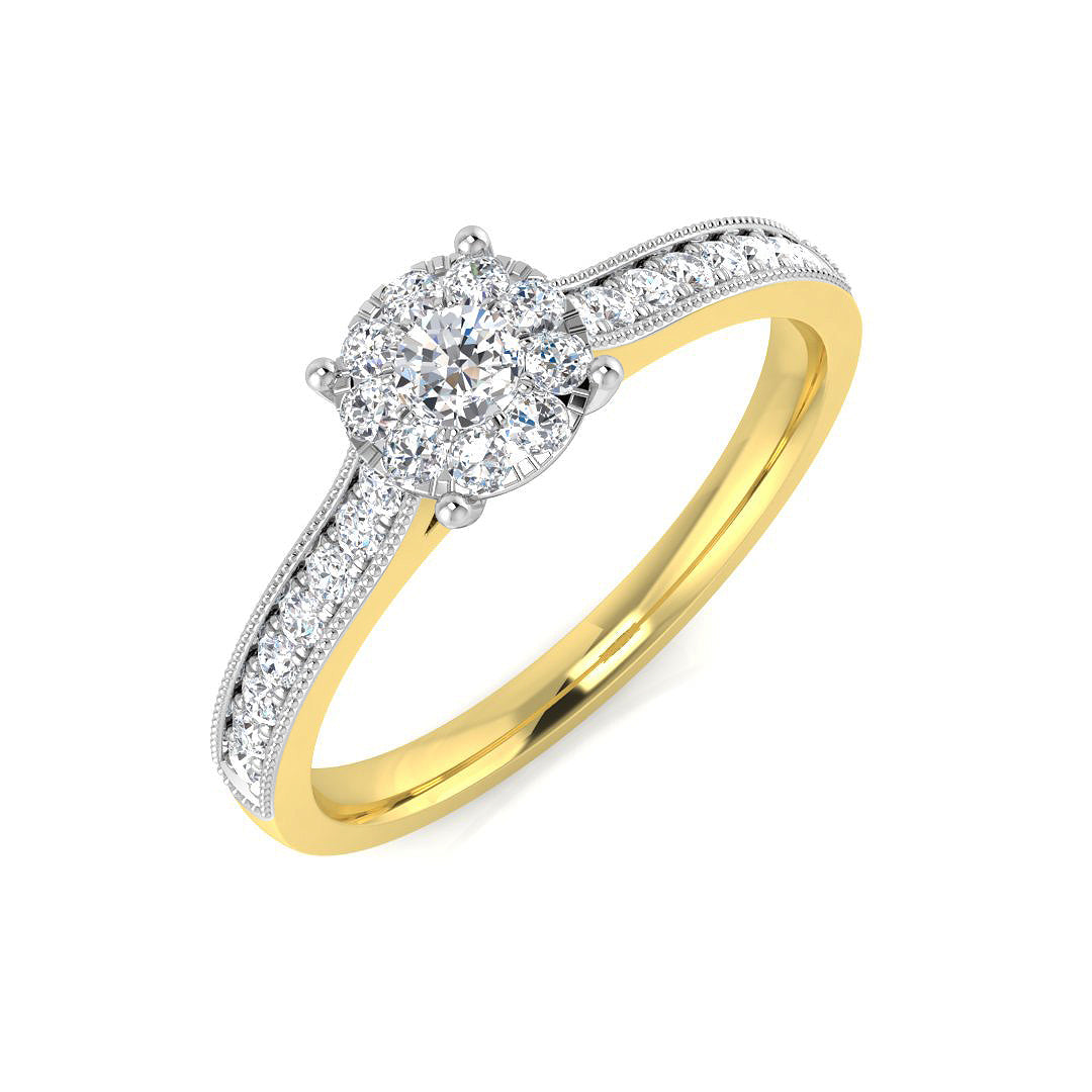14ct Yellow Gold 0.34ct G SI2 Diamond Ring