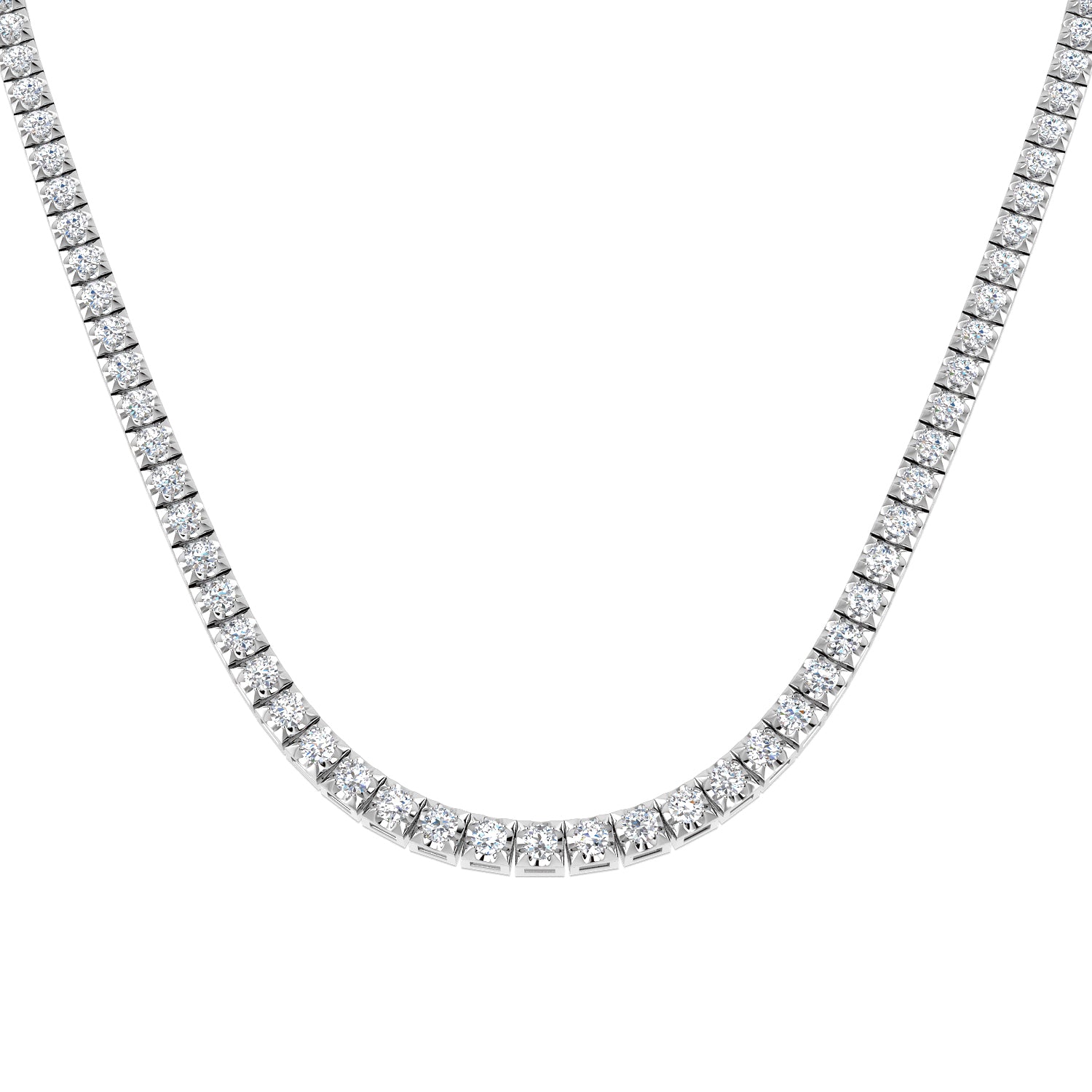 18ct White Gold 12.51ct G SI2 Diamond Necklace