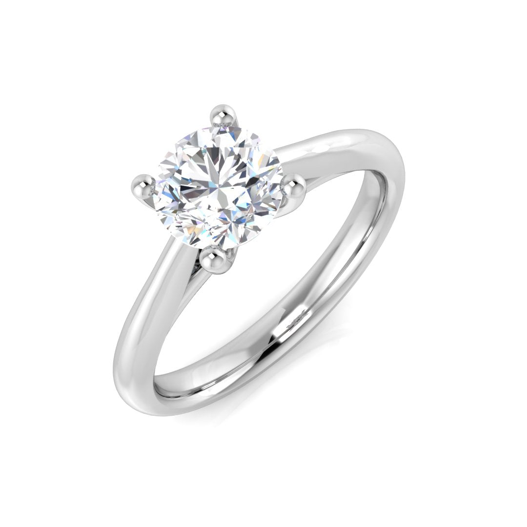 Platinum 1.33ct J SI2 Diamond Ring