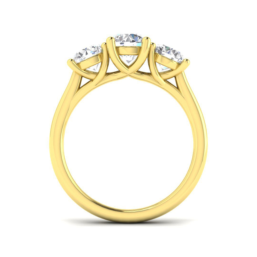 9ct Yellow Gold 1.93ct Laboratory Grown CVD Ring