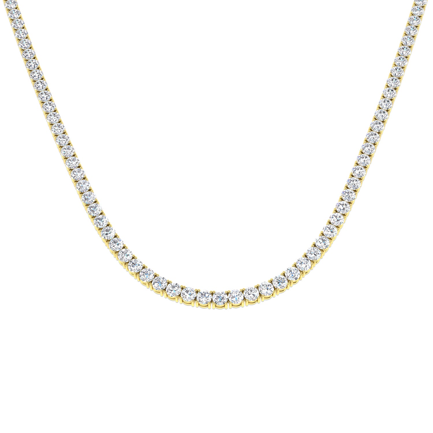 9ct Yellow Gold 20.26ct Laboratory Grown CVD Necklace