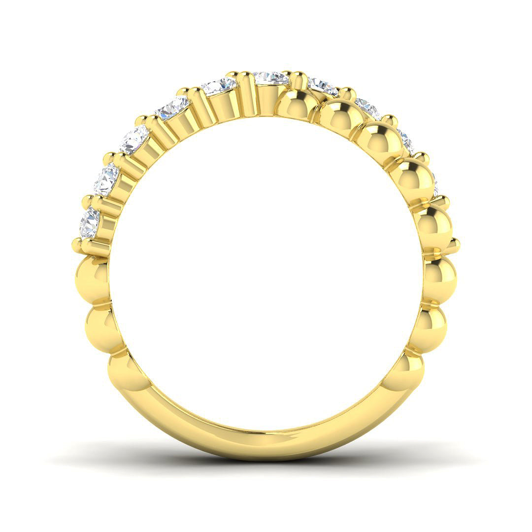 9ct Yellow Gold 0.74ct Laboratory Grown CVD Ring
