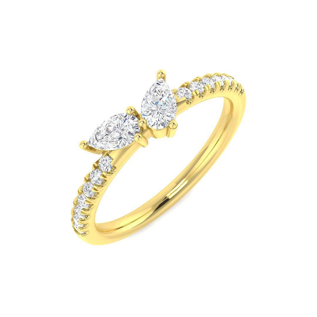9ct Yellow Gold 0.53ct Diamond Ring